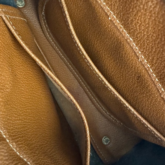 Vintage Dooney & Bourke Leather Buckle Zip Top Black Brown Crossbody Bag 9x7x4 - Picture 11 of 15